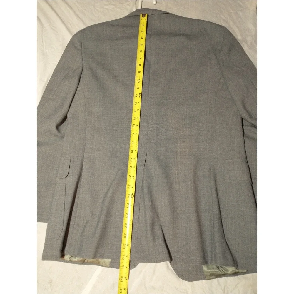 Warren Sewell VTG Blazer Men's 44 Business Jacket Sport Coat Gray Made in USA